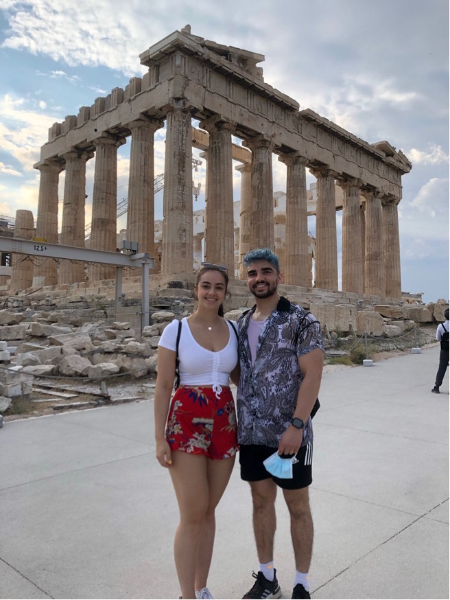Sophia and Adjay in Greece, 2021